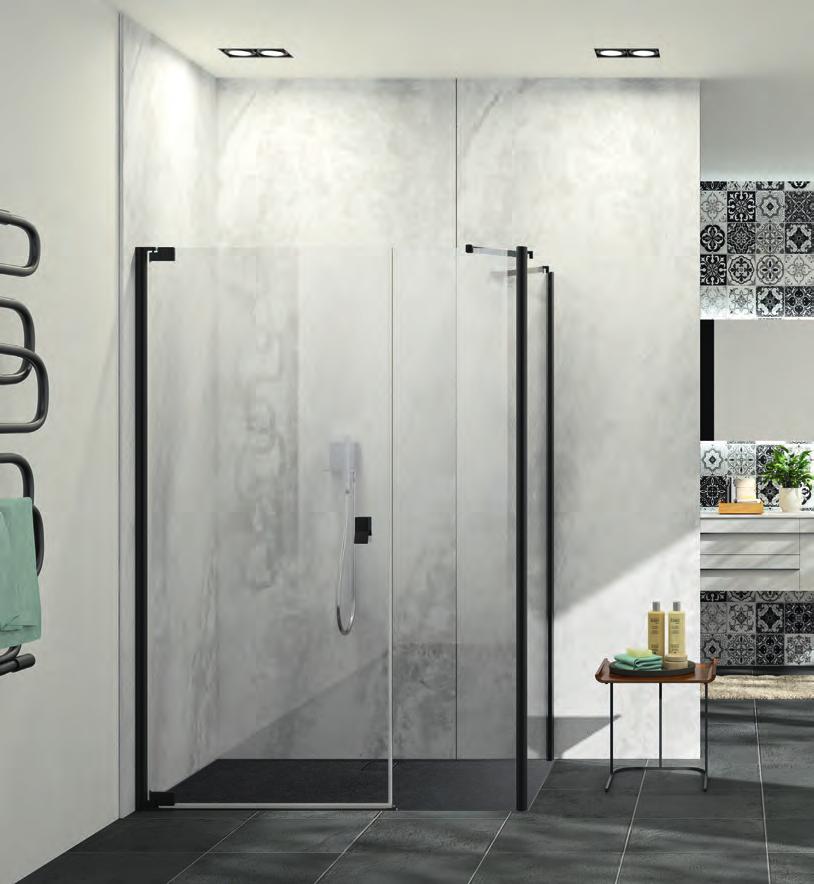 Obklad stěn HÜPPE EasyStyle Nový styl pro koupelnu Hygiena a čištění: Hliníkové kompozitní panely ve standardních formátech 1000x2550 mm a 1500x2550 mm