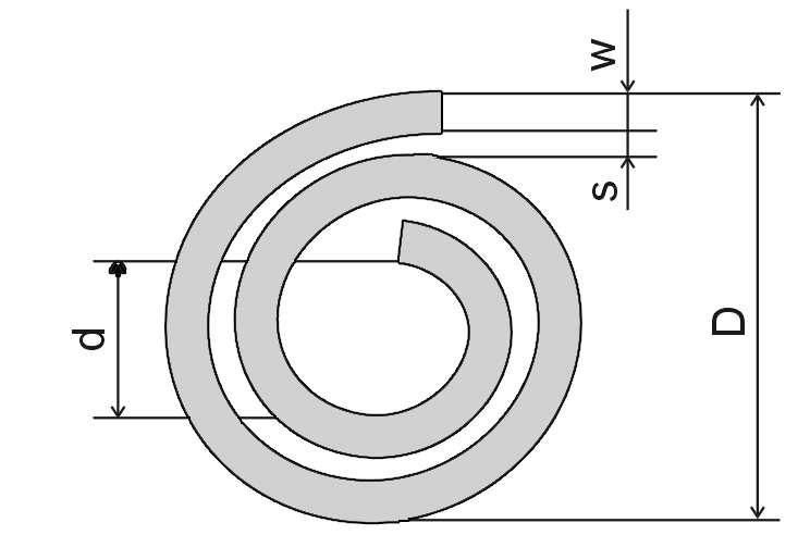 Vývod středního vodiče spirály bývá proveden pomocí vodivého můstku izolovaného dielektrickou fólií nebo vzduchovým můstkem [9]. 2 2 ( D + d) k L = 5 [nh, mm], (1.