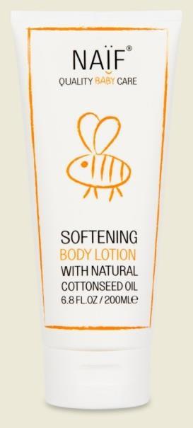 NAIF SOFTENING BODY LOTION NAIF NOURISHING SHAMPOO Zjemňující tělové mléko je vhodné k hydrataci pro děti od narození.