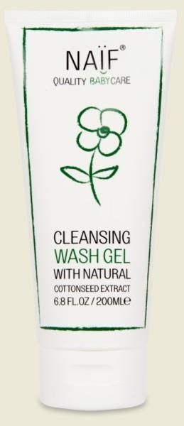 NAIF CLEANSING WASH GEL NAIF HELPING HAND WASH Tento jemňounce voňavý mycí gel budou děti milovat. Je vhodný do koupele i na sprchování a díky absenci mýdla děti neštípe v očích.