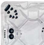 TUNDRA V: 1700 litrů 449 US gallons W: 235 cm 93 H: 98 cm 39 L: 235