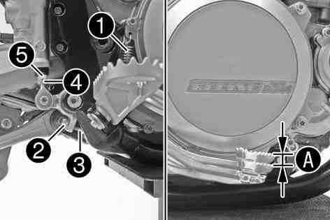 Pokud brzdový pedál nevykonává zdvih naprázdno, vytvoří se v brzdovém systému tlak na brzdu zadního kola. Brzda zadního kola může selhat v důsledku přehřátí.