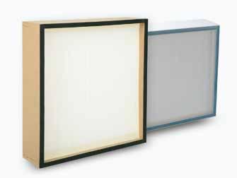 63 KS BESTFIL Absolutní filtry pro mikročástice EPA, HEPA, ULPA Třída filtrace dle E 1822:2010 E11 H14 (velká variabilita) šíře rámu MDF: 78, 150, 292 mm šíře rámu Al: 69, 78, 88, 117, 150, 292 mm ne