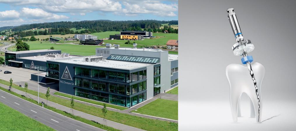 FKG Dentaire SA Společnost FKG Dentaire SA byla založena již v roce 1931, ale opravdový rozmach zažívá od roku 1994, kdy řízení společnosti převzal Jean-Claude Rouiller.