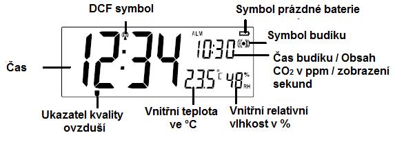 Pokud ani po 10 minutách není DCF-77 signál úspěšně přijat, můžete změnit umístění budíku, vyjmout a opětovně vložit baterie čímž dojde k novému pokusu o přijetí DCF signálu.