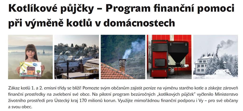 Státní fond životního prostředí vypsal pro obce Výzvu č. 1/2019 Kotlíkové půjčky. Městys Peruc zvažuje, že se tohoto programu zúčastní.