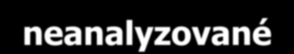 toxikantů 4) spektrum analytických metod (tedy i
