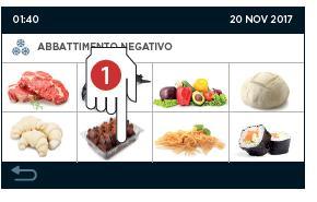 Cyklus Sanitace ryb Gastronomická verze 1 Vložte sondu jádra do vychlazené potraviny.