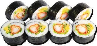 (salmon, tuna, prawns) + 6pcs maki salmon + 6pcs maki cucumber +