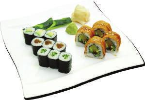 tuna S7 Veg. sushi 4ks spe. california, 9ks maki 4pcs spe.