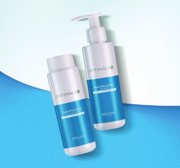 SVĚŽÍ a zářivá pleť Osvěžující kombinace v podobě čisticího gelu a pleťové vody z řady Hydra Radiance čistí a hydratuje pleť díky účinné směsi švédských přírodních ingrediencí.
