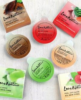 Love Nature 10 ml 99 Kč 34864 Čisticí jílová pleťová maska s jablkem Love Nature 10 ml 99 Kč 35071 Rozjasňující slupovací pleťová