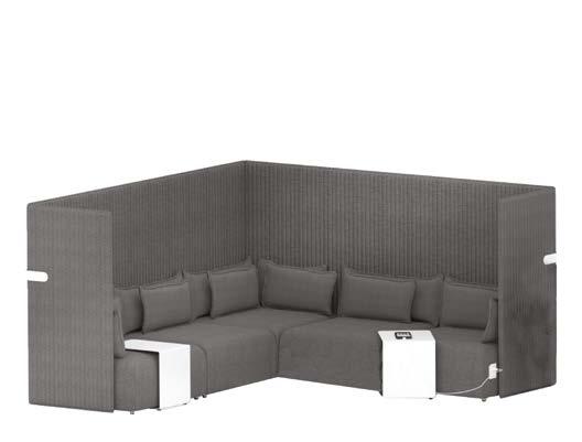 50 PO H1S Meeting Oasis - celočalouněný modul sezení s prošitím / bez prošití - 1 místný / Meeting Oasis - upholstered seating module with stitching / without stitching - 1 place / Meeting Oasis -