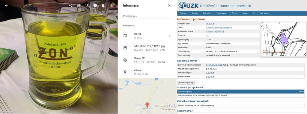 Zpracování dobrovolně/povinně sdílených dat jednou zveřejněná data je ob žné vymazat neuvědomělé sdílení geografické polohy (EXIF