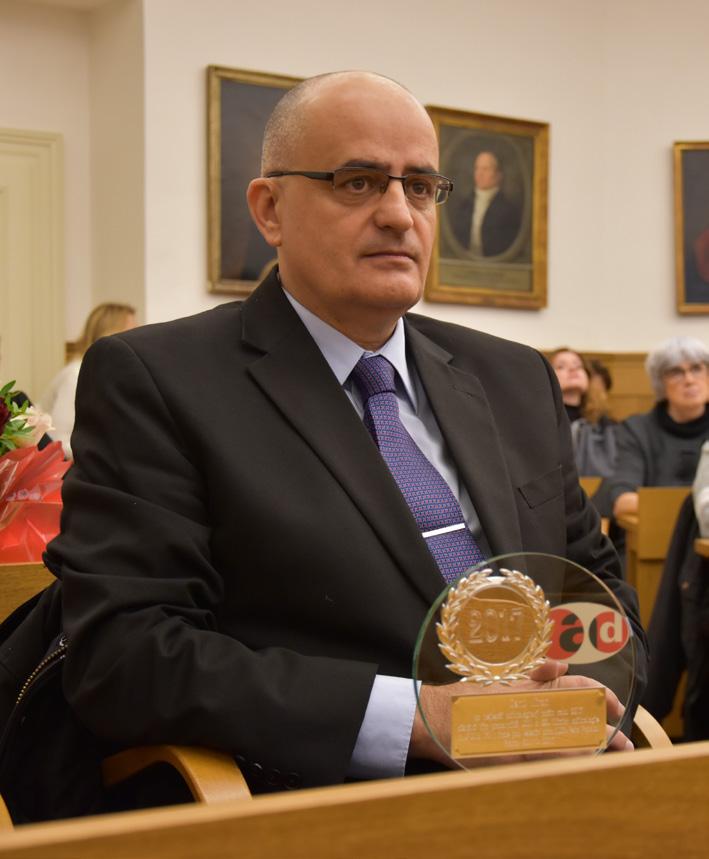 Laureátka Ceny adiktologie se ze zdravotních důvodů nemohla osobně předání ocenění zúčastnit, a tak pro ni Cenu převzala kolegyně PhDr. Ilona Preslová.