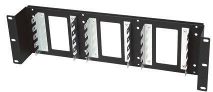 It also consists of encased backmount frame that allows mounting up to nine 10-pair LS connection modules. Size (width x height x depth): 480 x 88 (2U) x 45 mm Weight: ca. 0.