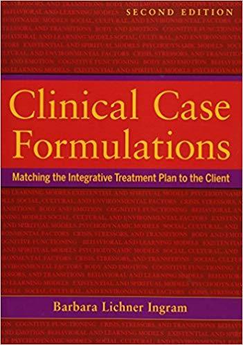 Literatura Ingram, B. L. 2006: Clinical Case Formulations: Matching the Integrative Treatment Plan to the Client. Wiley.