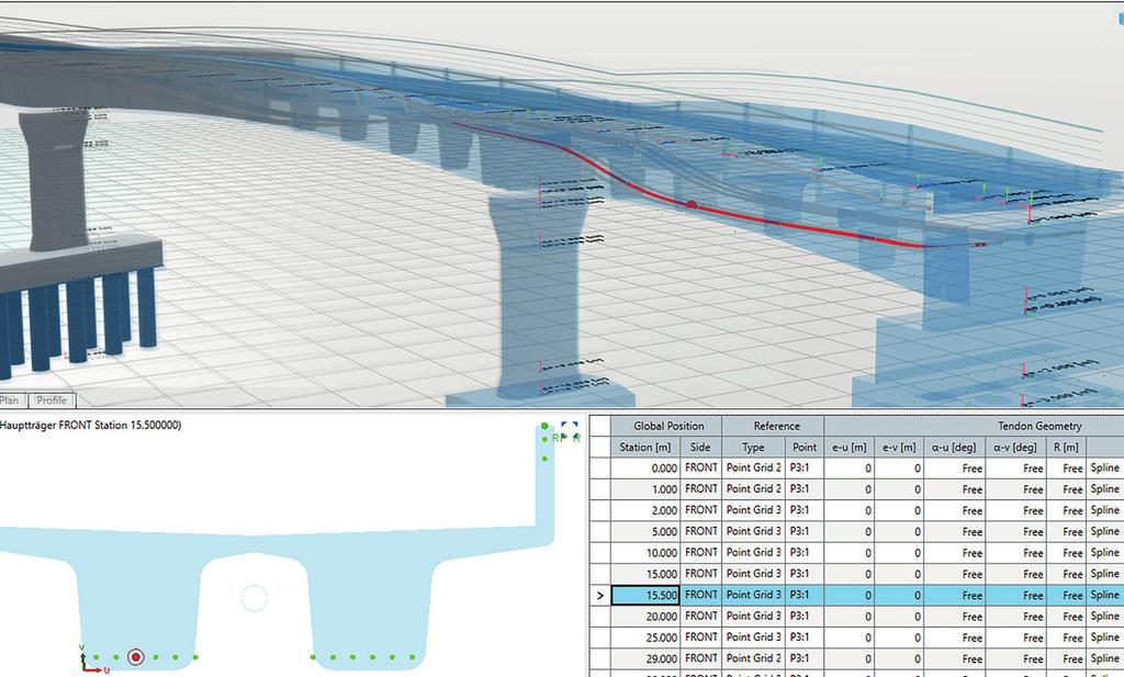 S ALLPLAN BRIDGE 5. PARAMETRICKÉ MODELOVÁNÍ 3D model z Allplan Bridge je plně parametrický. Změny lze provést kdykoliv.