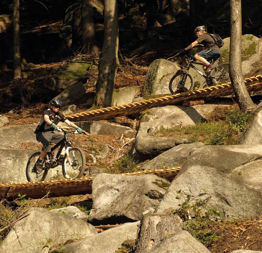 Střední Morava a Jeseníky 69 Rychlebské stezky Stezky v celkové délce přes 40 km vás protáhnou přes suťová pole i přes brody. Vznikly zrekonstruováním starých loveckých chodníků.