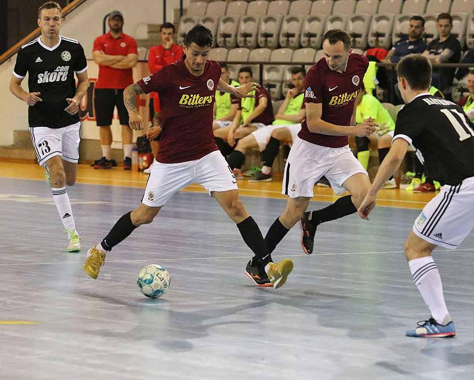 54 FUTSAL FUTSAL 55 Futsalová liga zná první dva semifinalisty! Teplice a Spartu I SVAROG TEPLICE SLAVIL POSTUP DO SEMIFINÁLE. PRAŽANÉ V PÁTEK PORAZILI ČESKOLIPSKÉ DÉMONY.