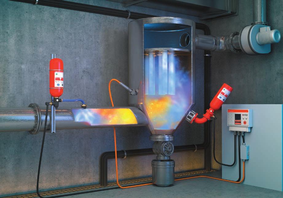 spolehlivost systému 2014/34/EU ATEX 114 SCHÉMA INSTALACE HRD BARIÉRY NA POTRUBÍ 6 5 1 5 2 Detektory