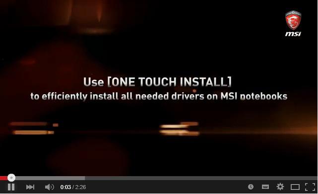 Video: Použití metody MSI One Touch Install, instalace
