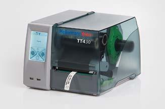 Tiskárny a software 5.4 Termotransferová tiskárna TT430 TT430 se dokonale hodí pro tisk na materiály HellermannTyton, například na samolepicí štítky, smrštitelné bužírky a identifikační štítky.