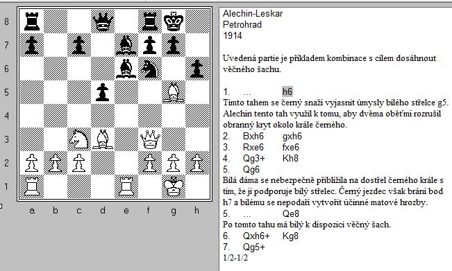 Věčný šach Nejčastěji tato situace vzniká tehdy, když se podaří rozrušit obranu okolo nepřátelského krále,