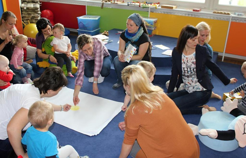 PUNTÍKY Čtení vybraných částí knihy Knížka + plnění úkolů z knihy; překresleno na flipchart (děti dostávají barevné puntíky a přikládají na flip, přesypávají puntíky na stranu,