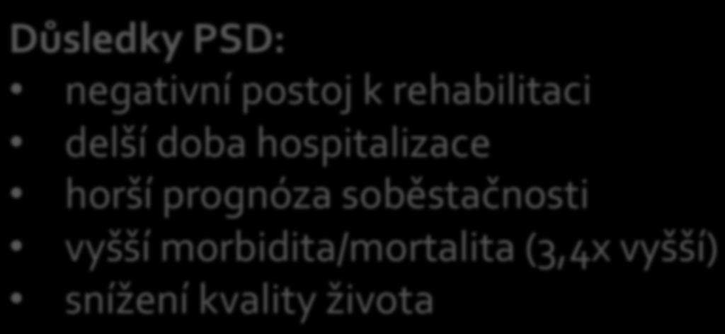 riziko vzniku PSD 2 roky od příhody