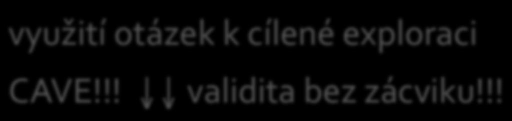 Strukturovaný rozhovor Objektivní