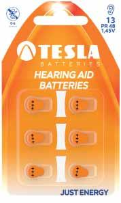 8594183391632 PR10 1,45V ZincAir 6 ne 90 mah B 1099137159 Tesla - baterie do naslouchadel PR13 Zinc Air