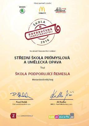 Cílem celostátního projektu, jehož organizátorem je Klub zaměstnavatelů Praha, je ohodnotit spolupráci škol s firmami, která