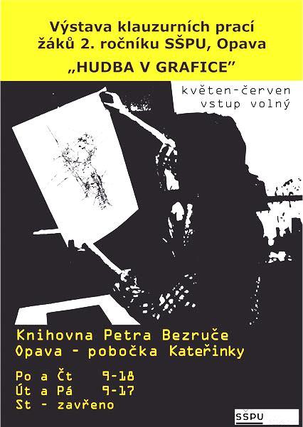 Hudba v grafice - výstava klauzurních prací v knihovně Petra Bezruče v Opavě Kateřinkách Praxe našich žáků ve Velké Británii a Irsku v