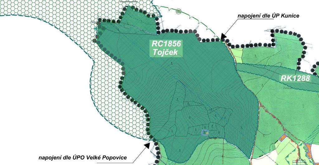 4 umísťuje ve shodě s požadavky ZÚR nadregionální biokoridor K61, trasa je převzata ze ZÚR a je vedena odchylně od stávajícího ÚPO Pyšely.