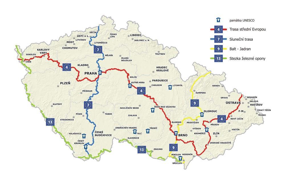 4.2.3. EuroVelo síť mezinárodních tematických tras (vazba na marketing) V CG 2014 byla podpora sítě EuroVelo jednou ze tří priorit daného dokumentu.