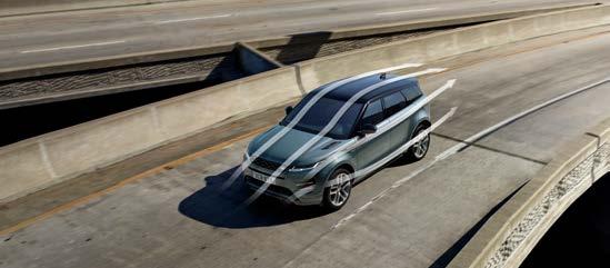 VYSPĚLÁ AERODYNAMIKA Aerodynamický design našeho nejnovějšího modelu byl pečlivě optimalizován tak, aby se Range Rover Evoque stal nejaerodynamičtějším vozem Range Rover, jaký byl dosud vyroben.