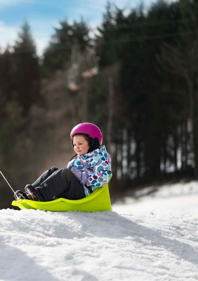 BABY RIDER The first snow ride experience První