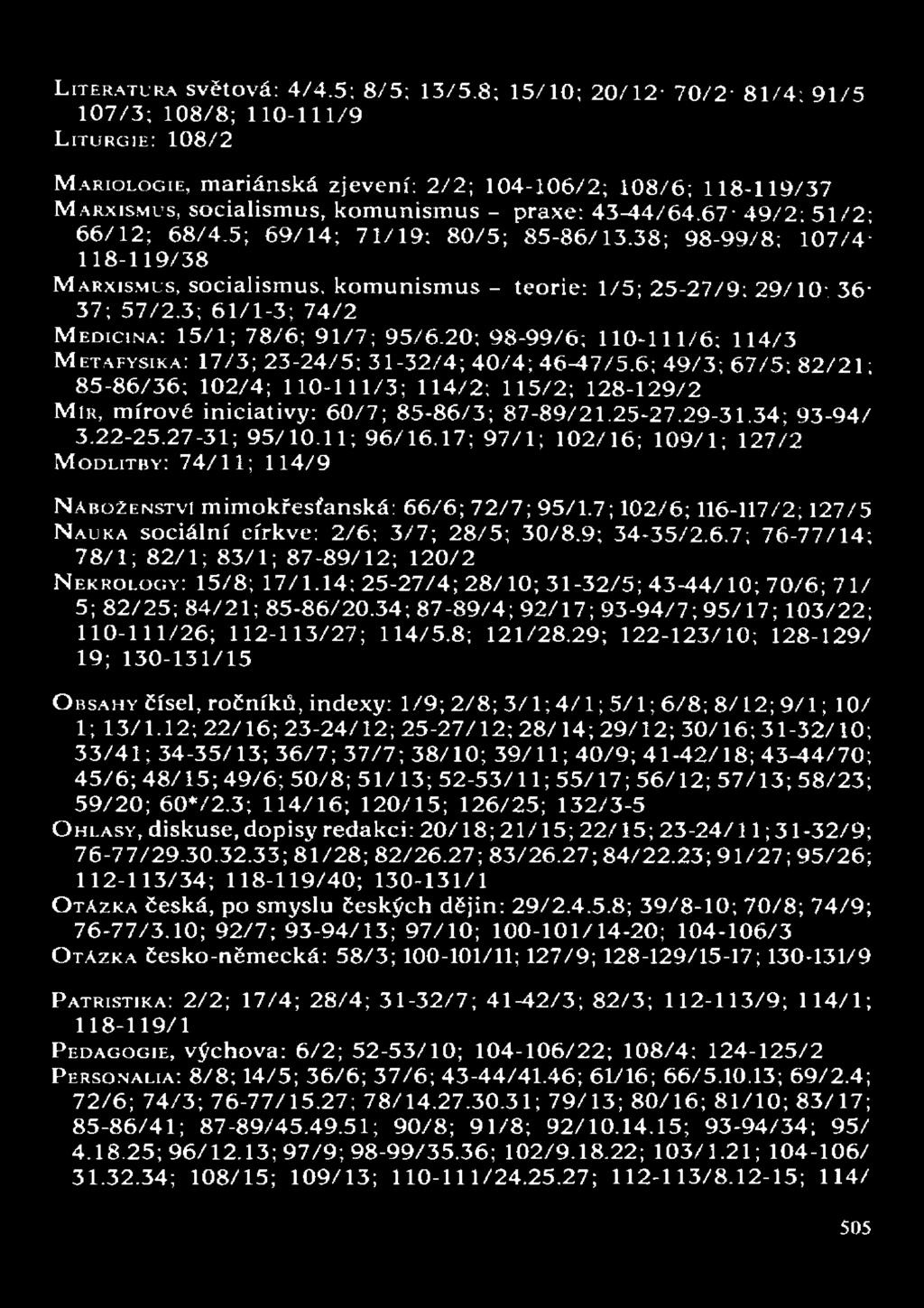 LITERATURA světová: 4/4.5; 8/5; 13/5.