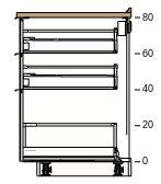 4 50205626 METOD rám spodní skříňky 60x60x80 cm 600, 1 600, 40205090 RINGHULT čelo zásuvky lesklá 60x20 cm 30205104 RINGHULT čelo zásuvky lesklá 60x40 cm