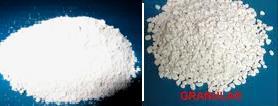 zpevňování aglomerace (granule) Prášek