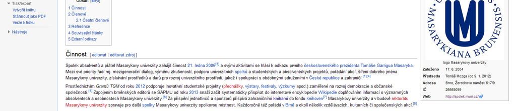 informace o významných
