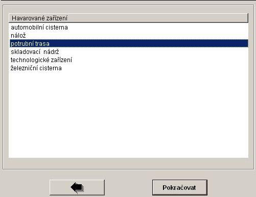 Výstupní data závisí především na typu volené události.
