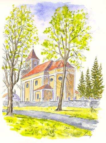 3 10 17 24 31 Barokní kostel sv. Linharta z roku 1747 v Matějovci 8. října Senior klub Senioři 11.
