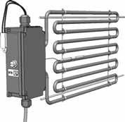 Elektrický předehřívací registr (pro vysušení filtru) se automaticky uvádí do provozu při poklesu venkovní teploty pod 0 C. Elektrický dohřívací registr je spínán termostatem.