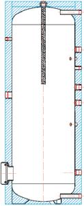 2680 mm x 10501 125 300,- 0B 3000 - smaltovaný, 2841 l, pr. 1400 mm, v. 2980 mm x 8901 144 100,- Zásobníkové ohřívače V B s 1 výměníkem vč. izolace ód č B 200 - smaltovaný, 214 l, pr. 610 mm, v.
