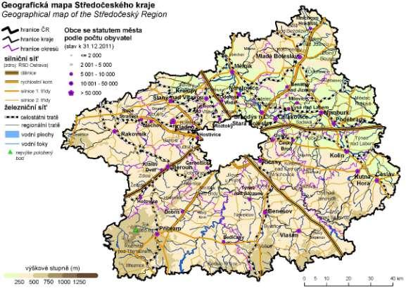 Obrázek 3: Geografická mapa Středočeského kraje Zdroj: ČSÚ (http://www.czso.cz/csu/2012edicniplan.nsf/t/d0003feeae/$file/20101112m001.jpg http://www.czso.cz/csu/2012edicniplan.nsf/t/d00034e6fc/$file/130212m04.