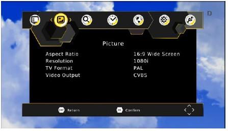 1. Stiskněte tlačítko AUDIO, ZELENÉ tlačítko na dálkovém ovladači. Objeví se okno Audio Settings (okno nastavení zvuku). 2.