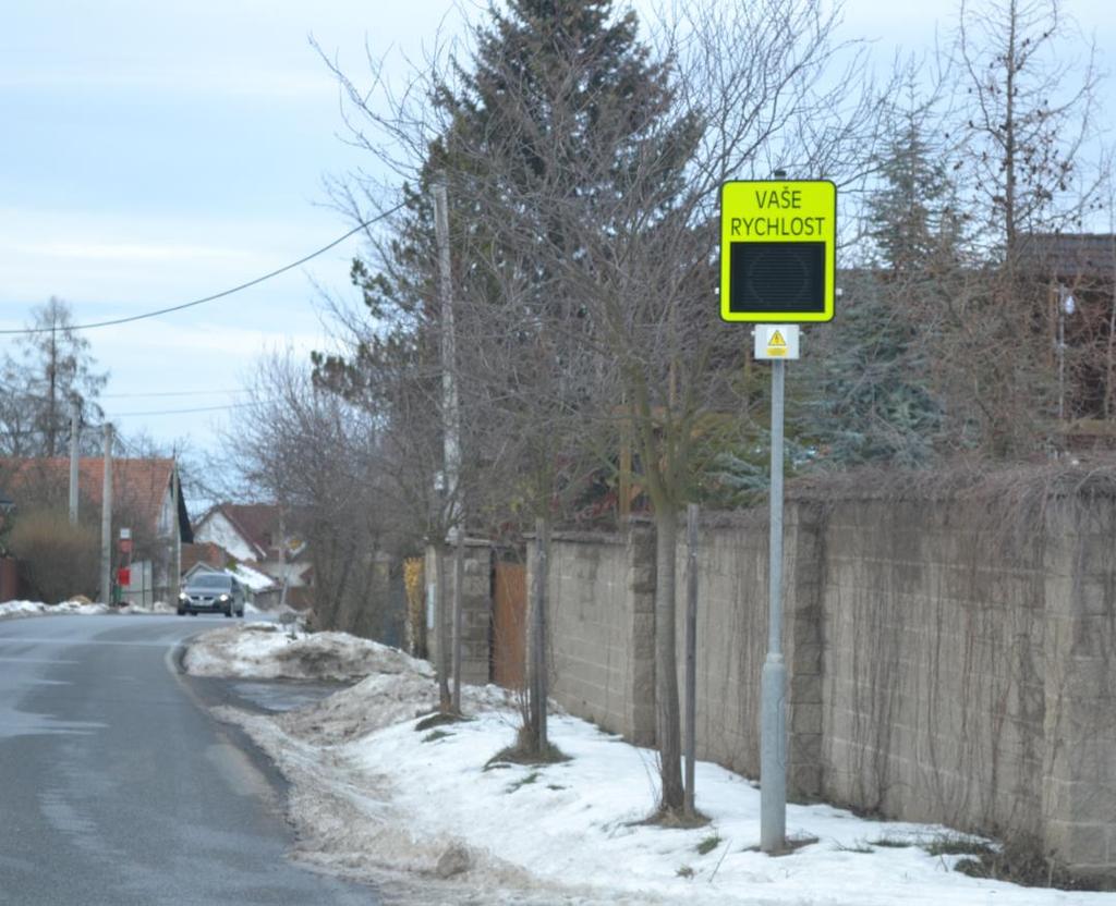 BEZPEČNOST V OBCI měření rychlost Ulice Vojkovská Ulic