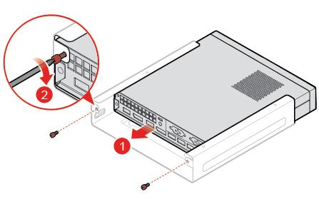 Instalace montážního rámečku VESA Výměna externí optické jednotky Upozornění: Nepokoušejte se otevřít počítač ani provádět jakékoli opravy, dokud si nepřečtete Přehled důležitých informací o